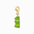 Charm de Osito de Oro verde con ba&ntilde;o de oro de la colección Charm Club en la tienda online de THOMAS SABO
